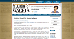 Desktop Screenshot of lagacetanewspaper.com