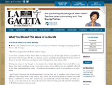 Tablet Screenshot of lagacetanewspaper.com